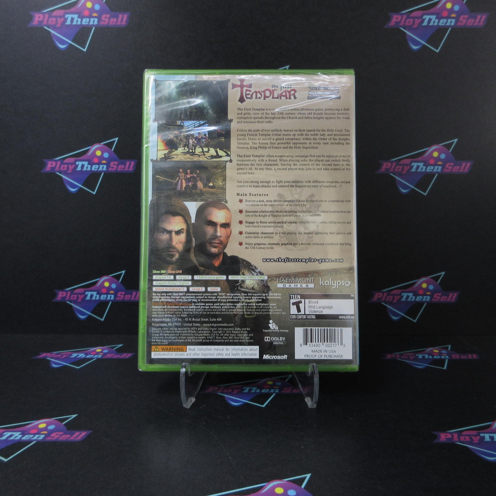 The First Templar Xbox 360 Brand New - Sealed