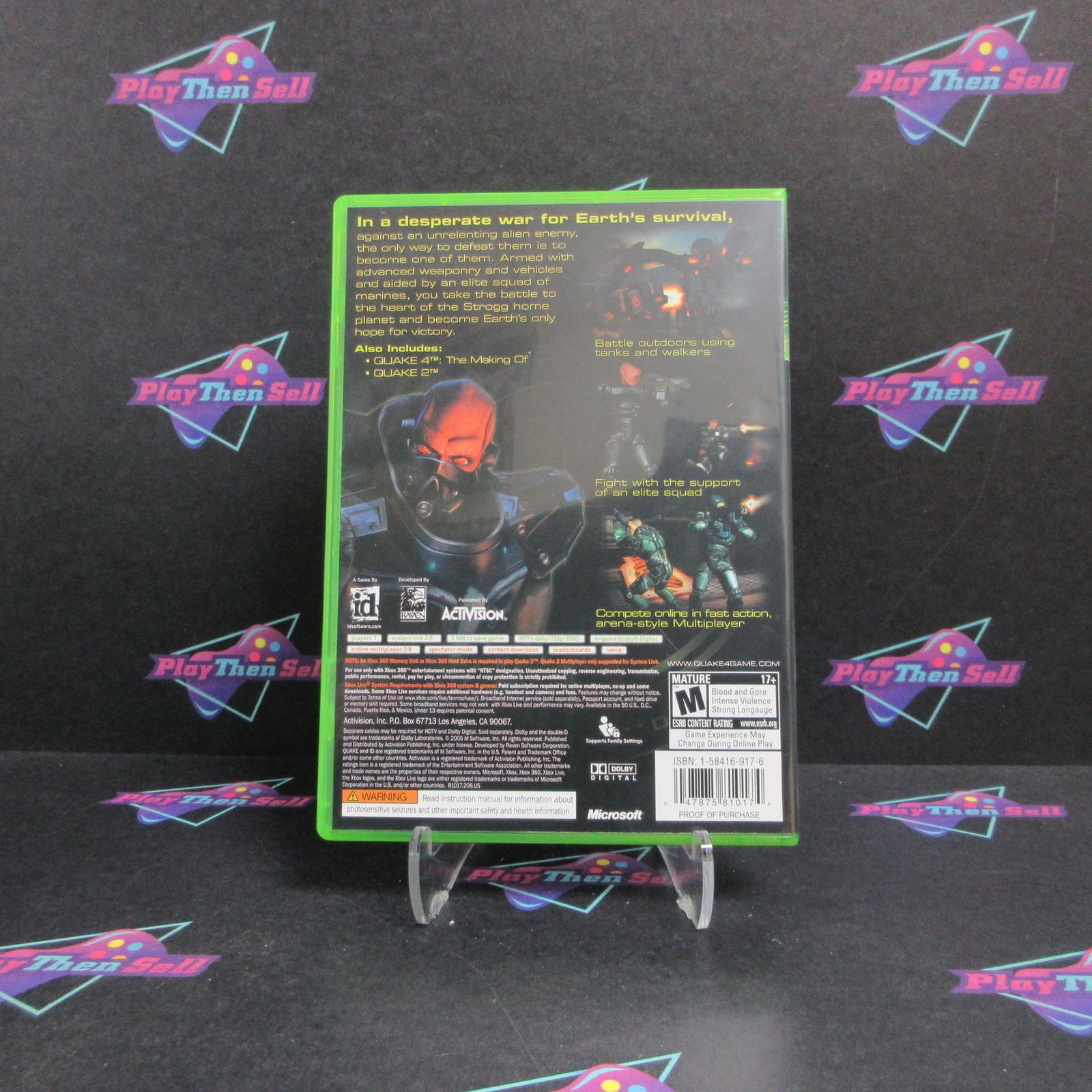 Quake 4 Xbox 360 Complete - 1 Year Warranty EX Cond