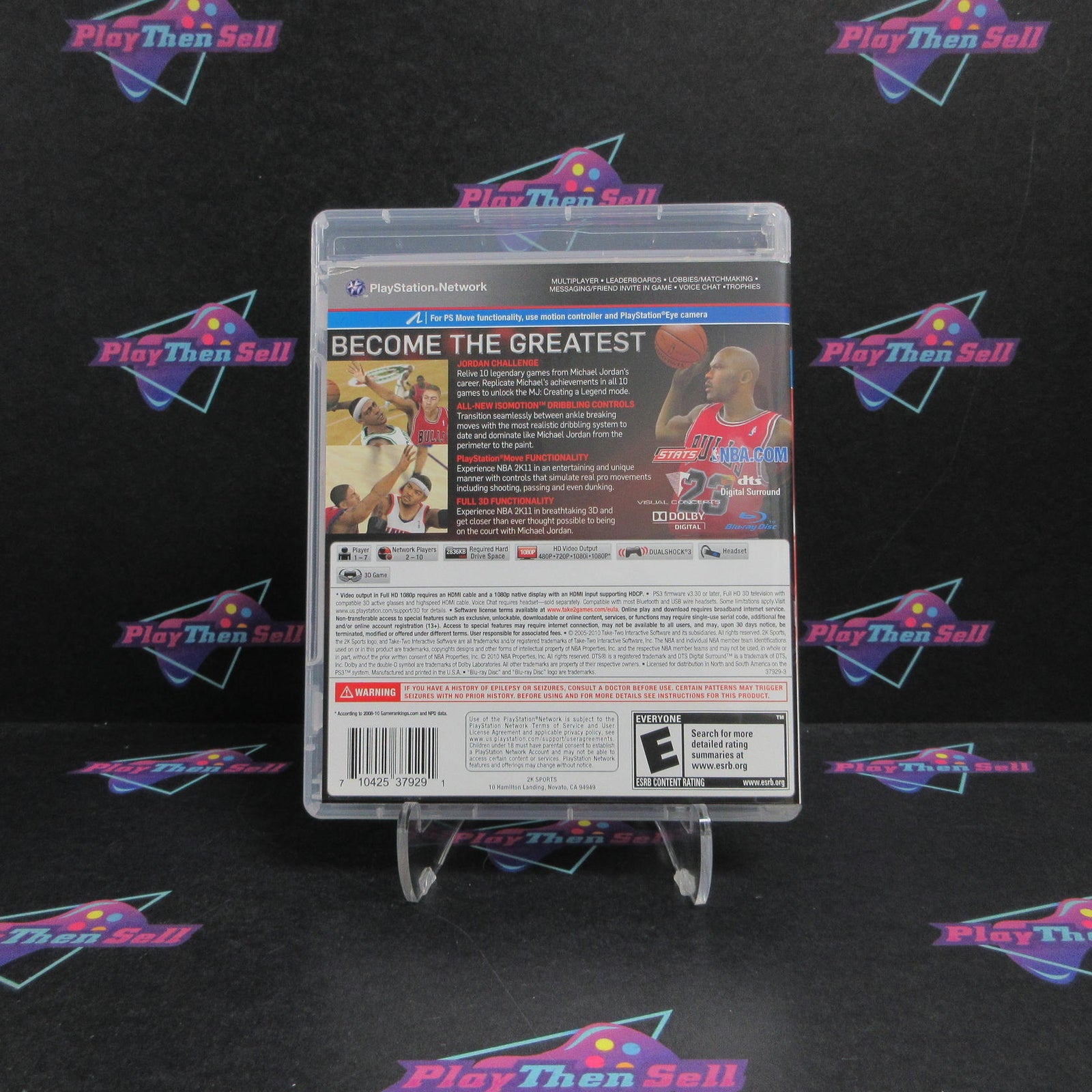 NBA 2K11 Michael Jordan PS3 PlayStation 3 + Sleeve Complete  - 1 Year Warranty..