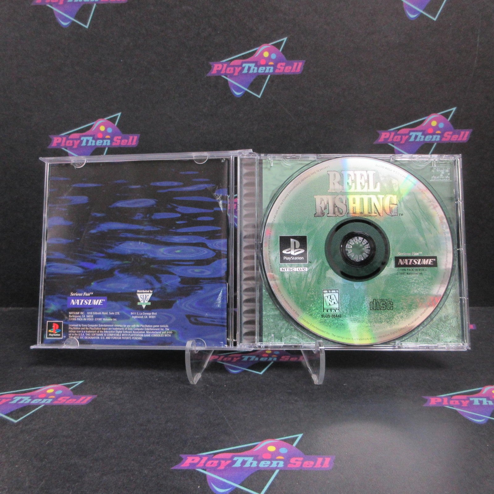 Reel Fishing PS1 PlayStation 1 + Reg Card Complete - 1 Year Warranty EX Cond