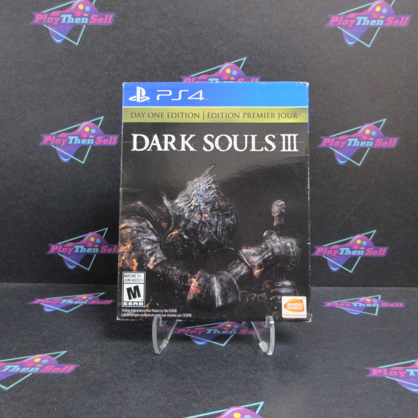 Dark Souls III Day One Edition PS4 PlayStation 4 + Sleeve/CD/Guide  - 1 Year W..