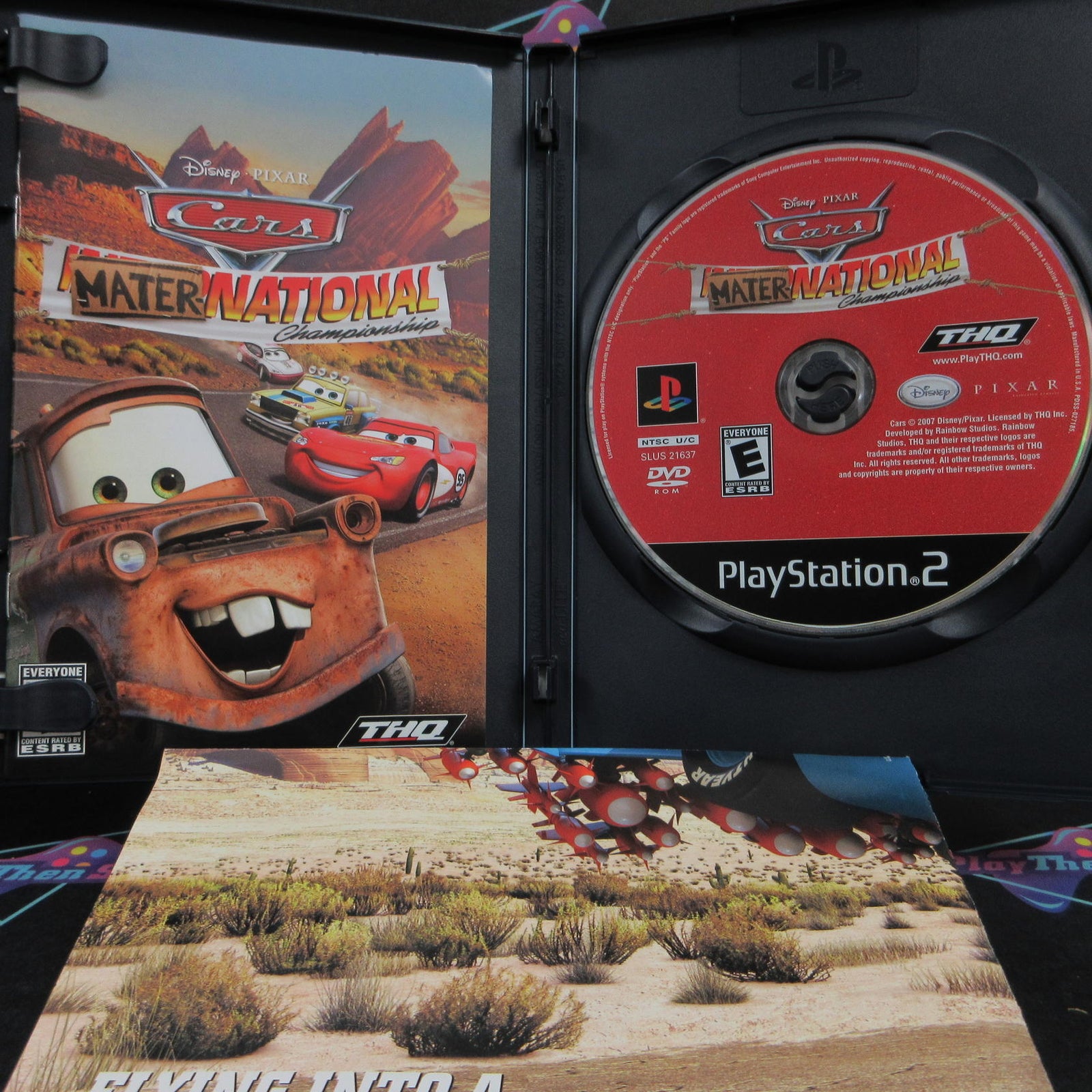 Cars Mater-National PS2 PlayStation 2 + Poster Complete  - 1 Year Warranty EX ..