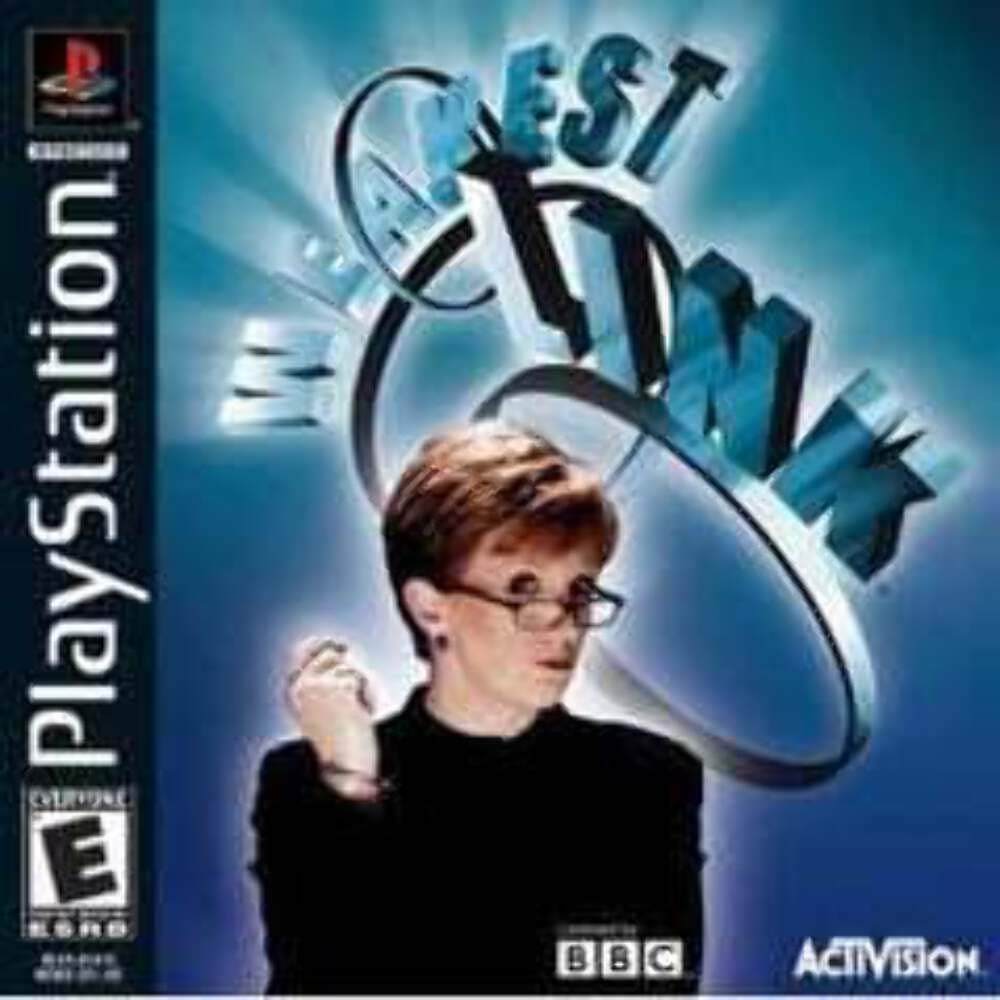 The Weakest Link PS1 PlayStation 1 + Reg Card - Like New