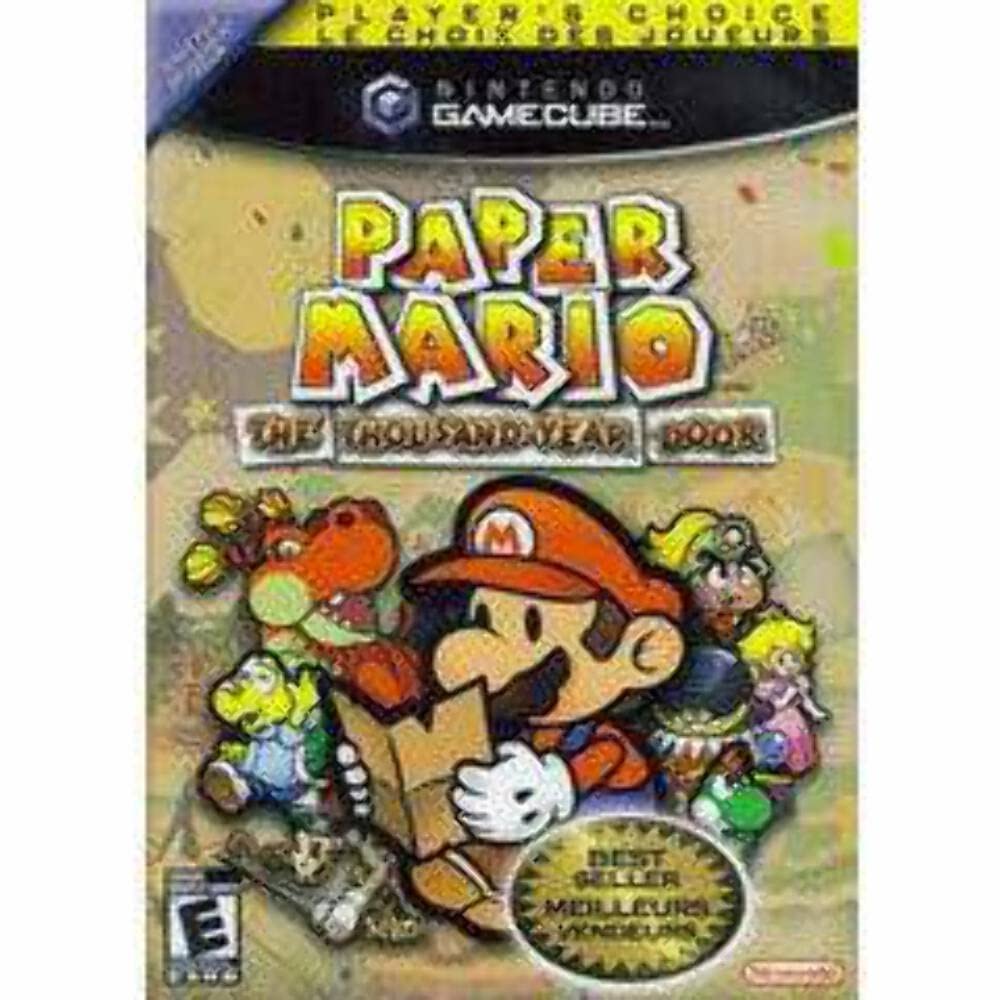 Paper Mario The Thousand-Year Door Player's Choice Nintendo GameCube AD CIB - Very Good