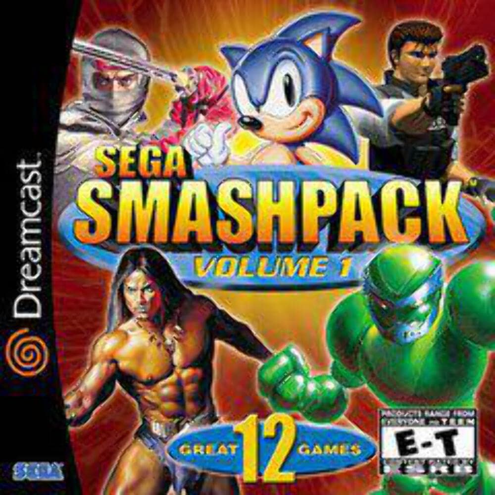Sega Smash Pack Volume 1 Sega Dreamcast MD + Reg Card Complete CIB - Very Good
