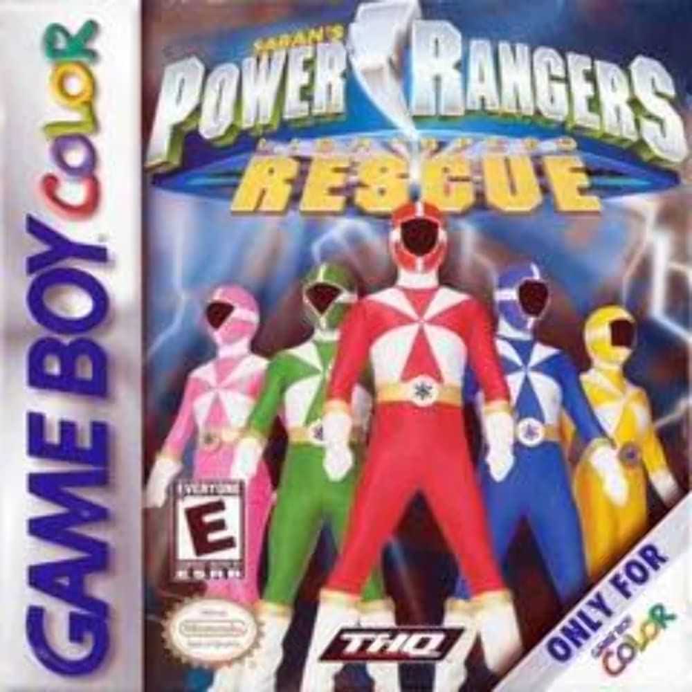 Power Rangers Lightspeed Rescue GameBoy Color Cart Only AD Authentic / Tested - Very Good