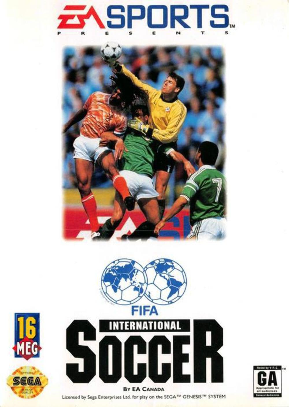 FIFA International Soccer Sega Genesis Boxed CS/NM Authentic / Tested - Very Good
