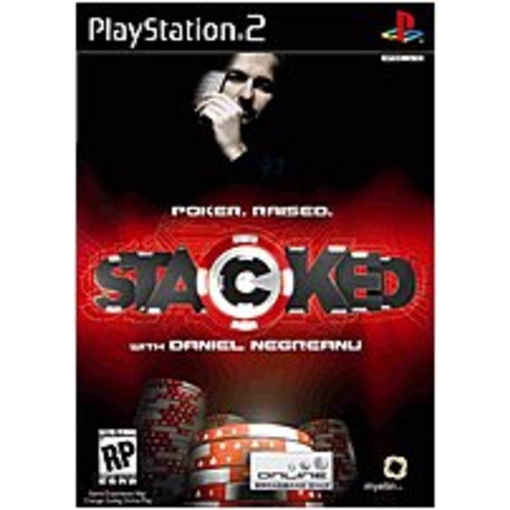 Stacked with Daniel Negreanu Rental Art PS2 PlayStation 2 AD/NM - Very Good