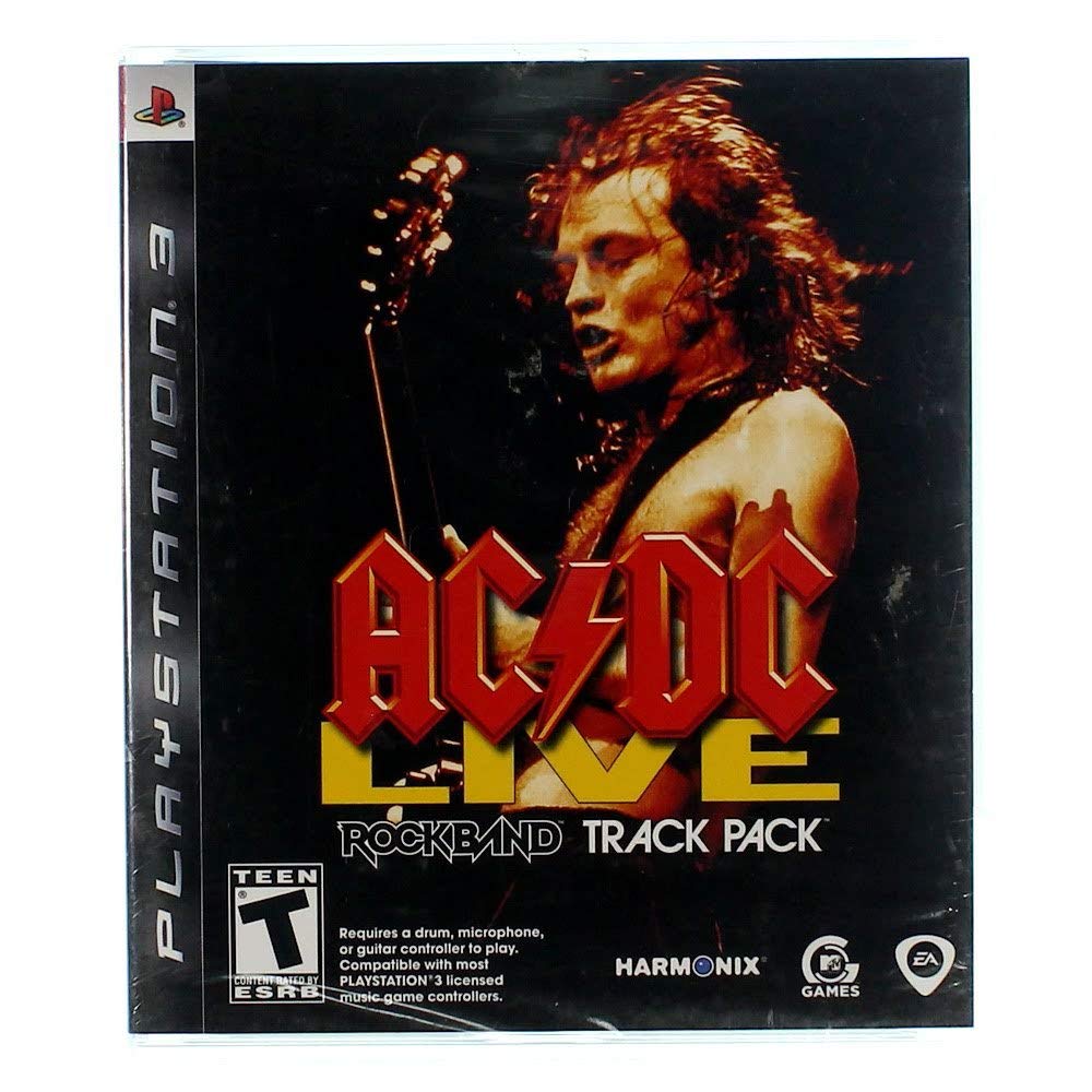 AC/DC Live Rock Band Track Pack PS3 PlayStation 3 AD Complete CIB - Very Good