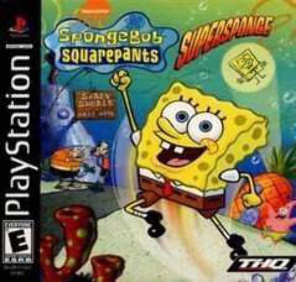 SpongeBob SquarePants SuperSponge PS1 PlayStation 1 - Very Good