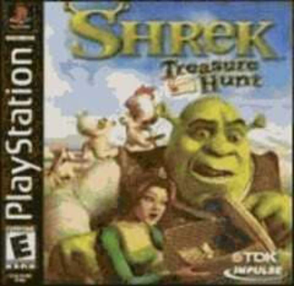 Shrek Treasure Hunt PS1 PlayStation 1 - Like New