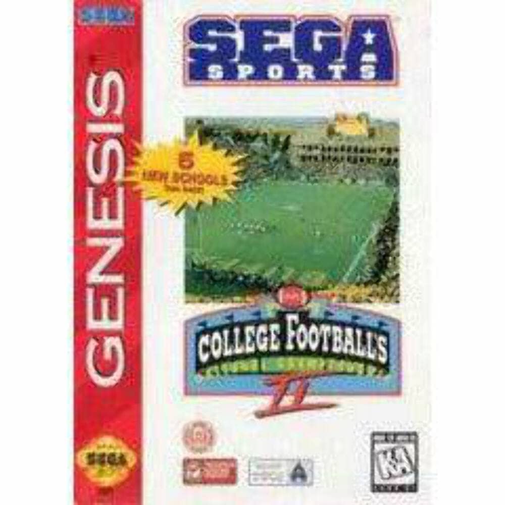 College Football's National Championship II Sega Genesis + Reg CIB - Excellent