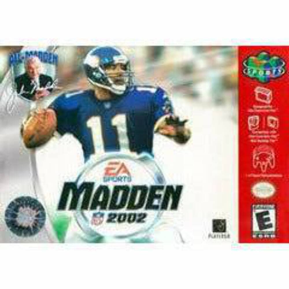 Madden 2002 Nintendo 64 N64 Cartridge Only Authentic / Tested - Very Good