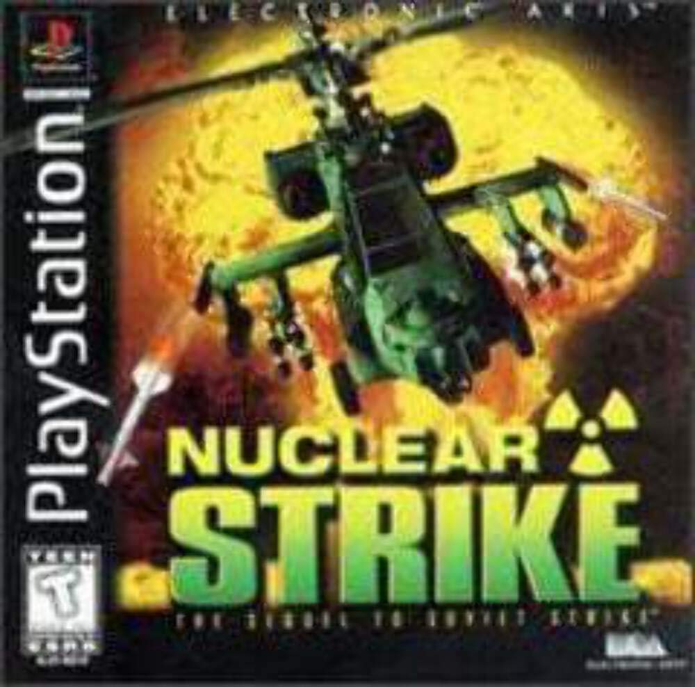 Nuclear Strike PS1 PlayStation 1 Black Label - Like New
