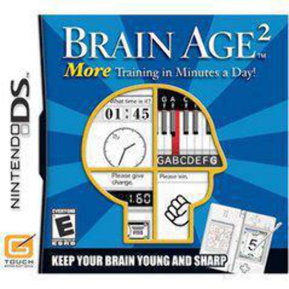 Brain Age 2 More Training in Minutes a Day Nintendo DS AD - Very Good