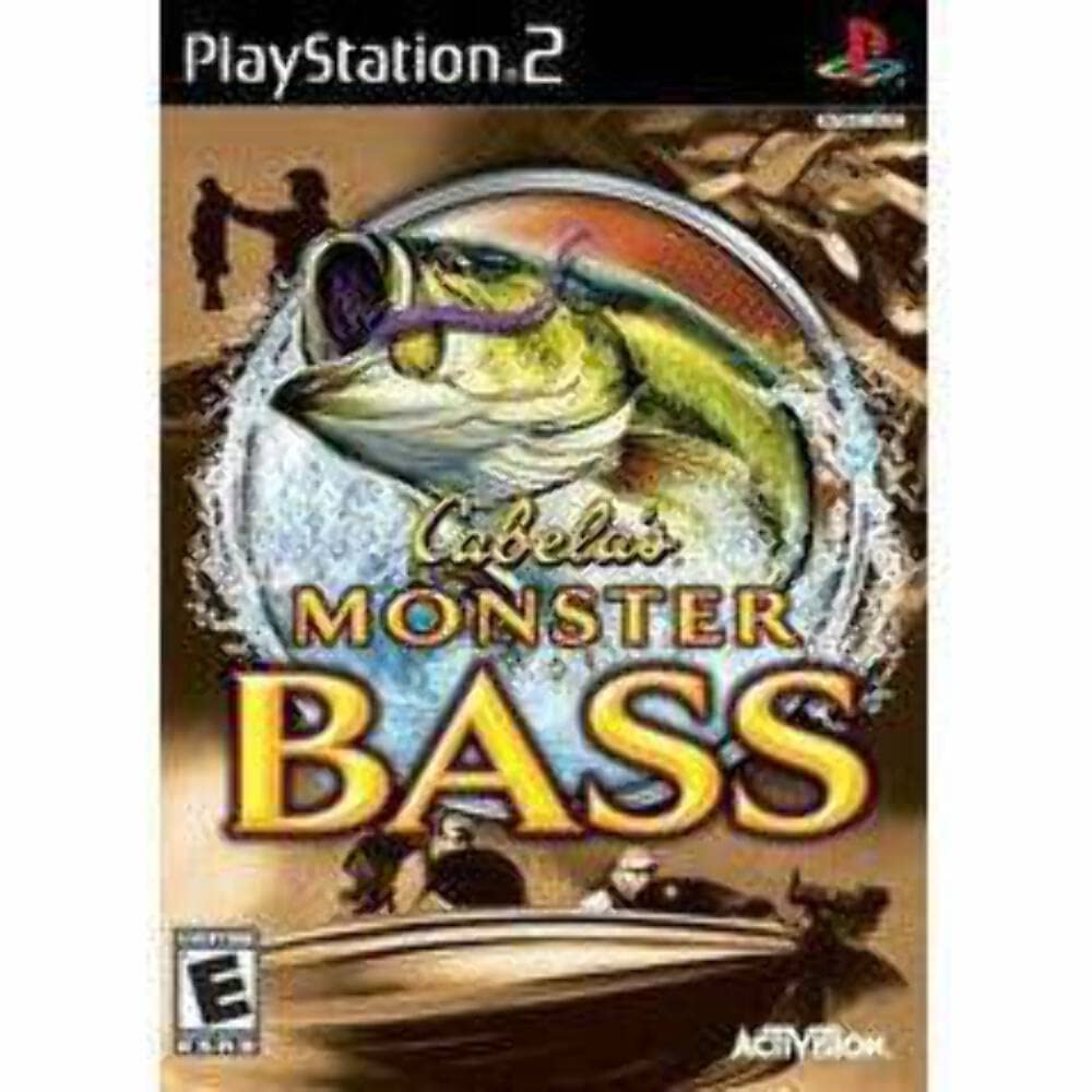 Cabela's Monster Bass PS2 PlayStation 2 AD Complete CIB - Very Good