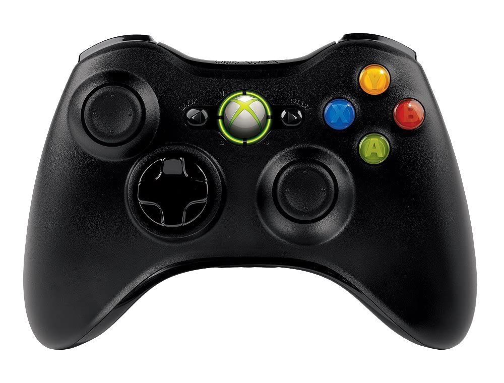 Refurbished Xbox 360 OEM Wireless Controller Black & Grey - Very Good Condition - Refurbished