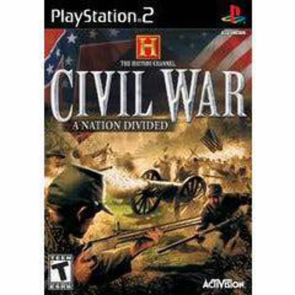 History Channel Civil War A Nation Divided PS2 PlayStation 2 - Very Good