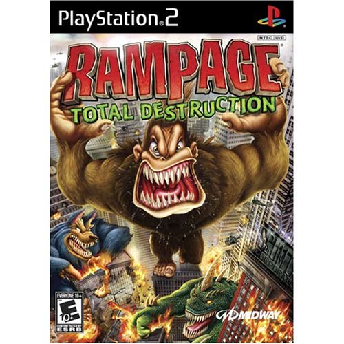 Rampage Total Destruction + Reg Card PS2 PlayStation 2 AD Complete CIB - Very Good