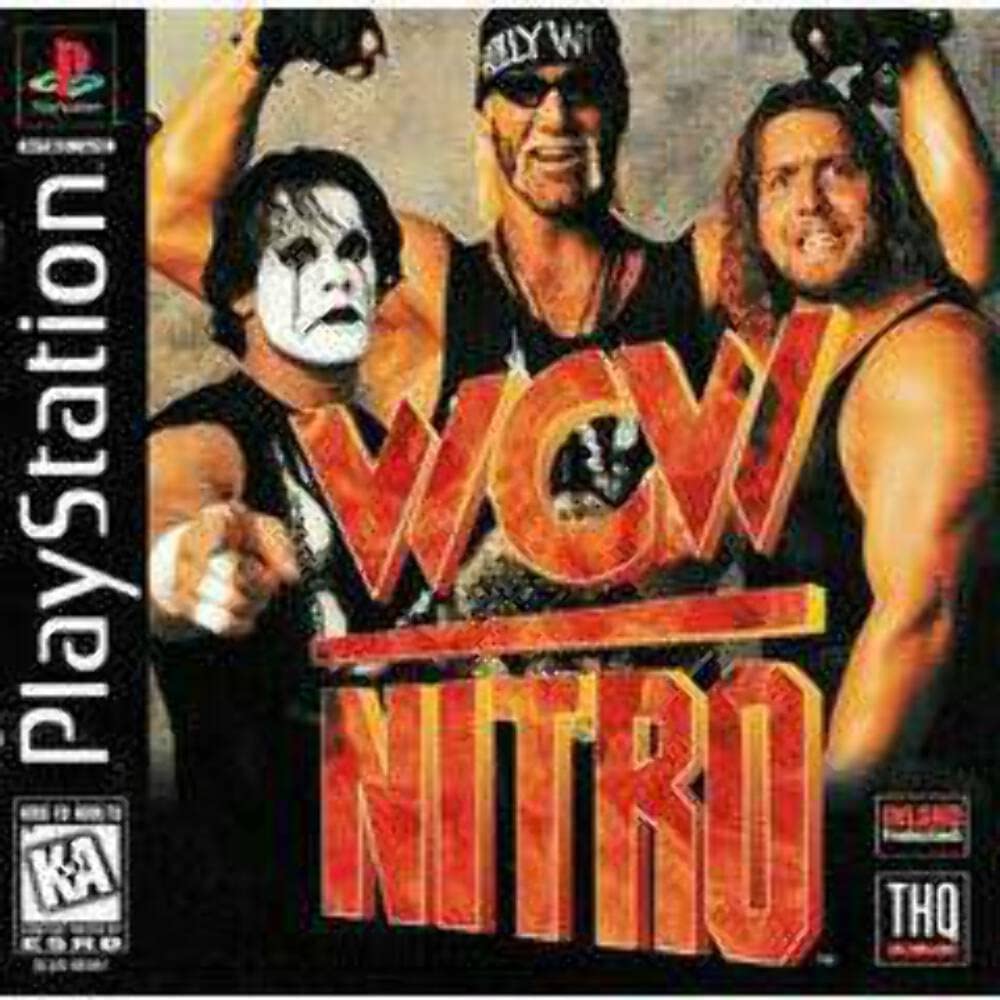 WCW Nitro PS1 PlayStation 1 MD Complete CIB - Very Good