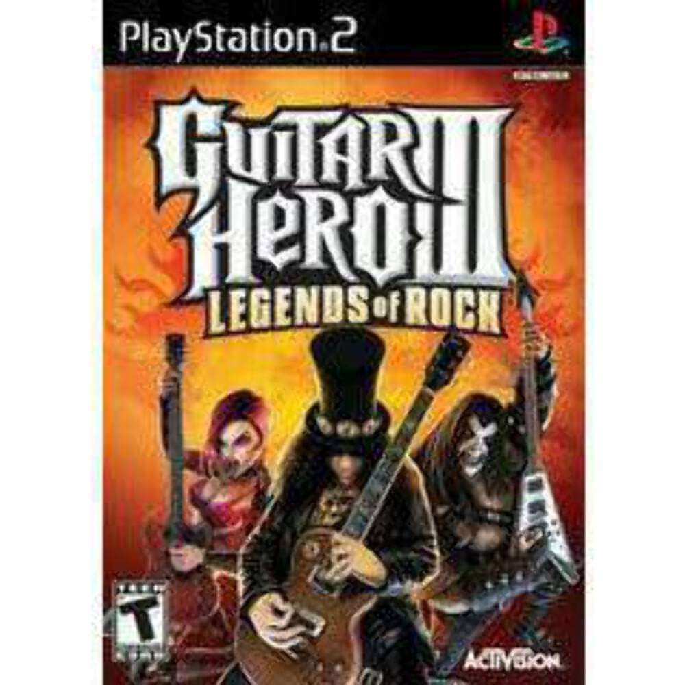 Guitar Hero III 3 Legends of Rock PS2 PlayStation 2 Complete - Excellent