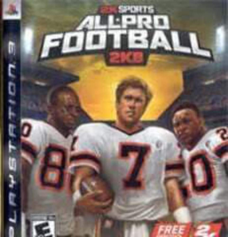 All Pro Football 2K8 PS3 PlayStation 3 AD Complete CIB - Very Good