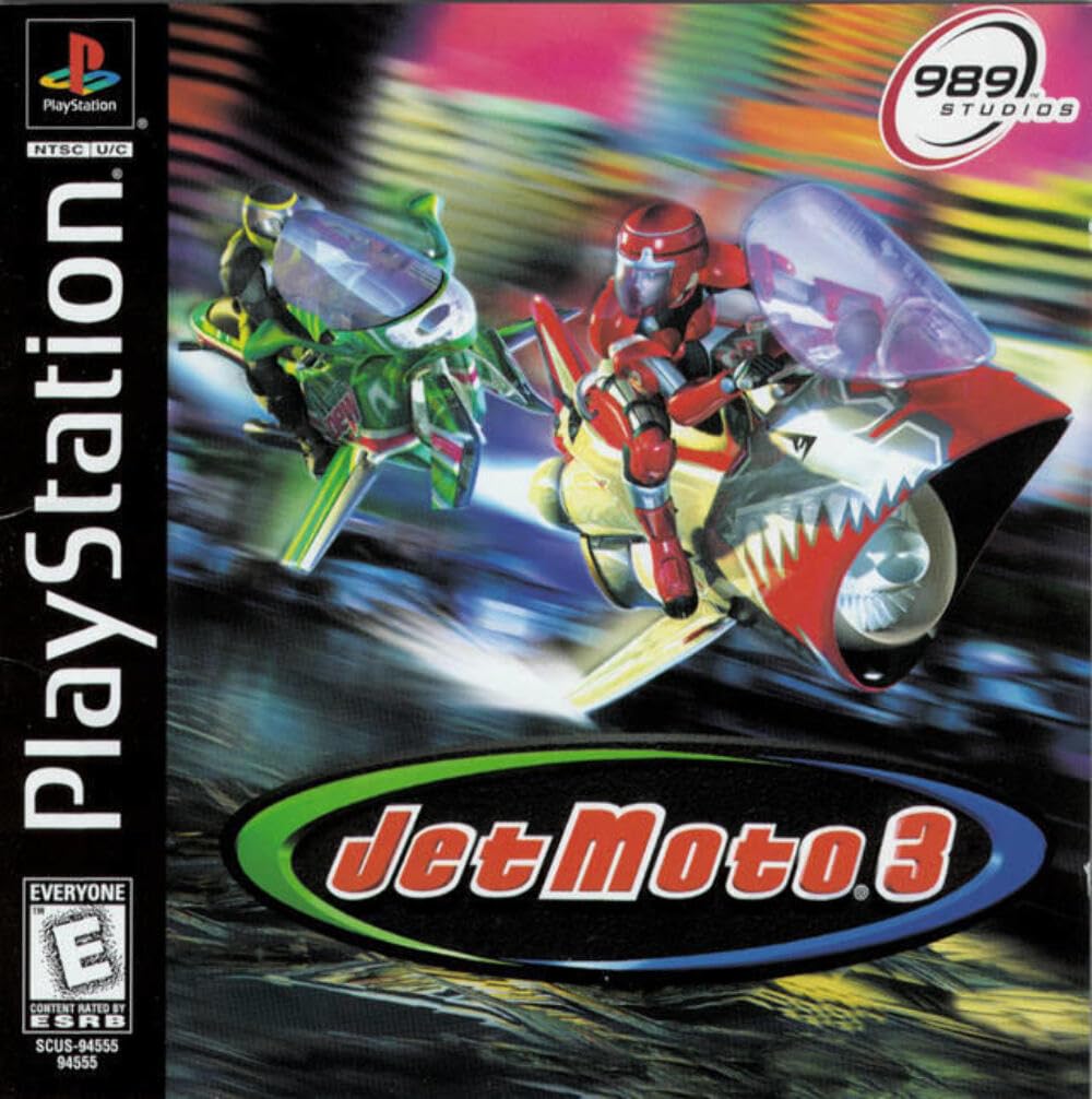 Jet Moto 3 + Reg Card PS1 PlayStation 1 MD Complete CIB - Very Good