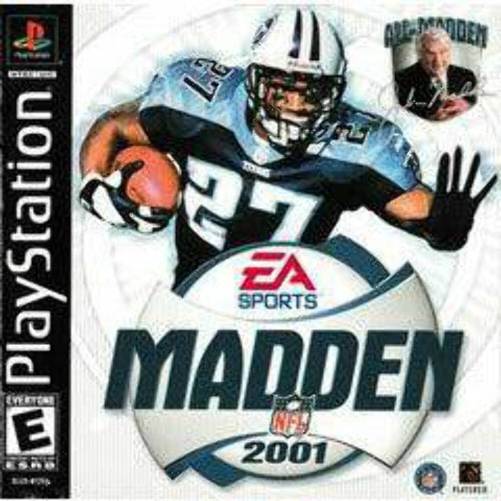 Madden NFL 2001 + Reg Card PS1 PlayStation 1 MD Complete - Very Good