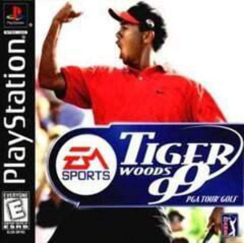 Tiger Woods 99 PGA Tour PS1 PlayStation 1 MD Complete CIB - Very Good