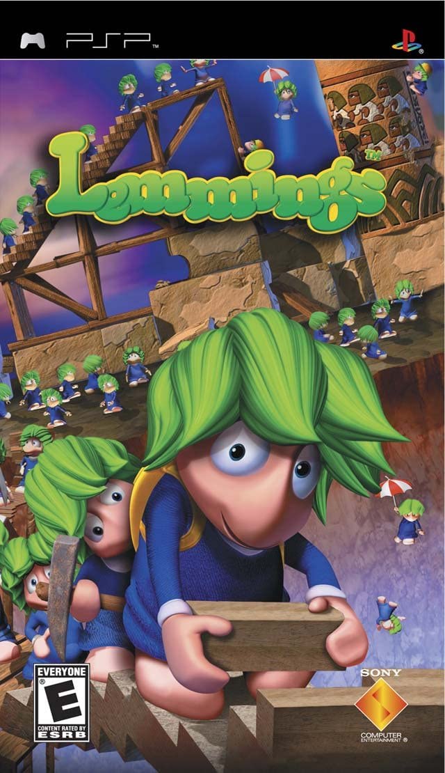 Lemmings Sony PSP Clear UMD + Reg Card Complete - Excellent
