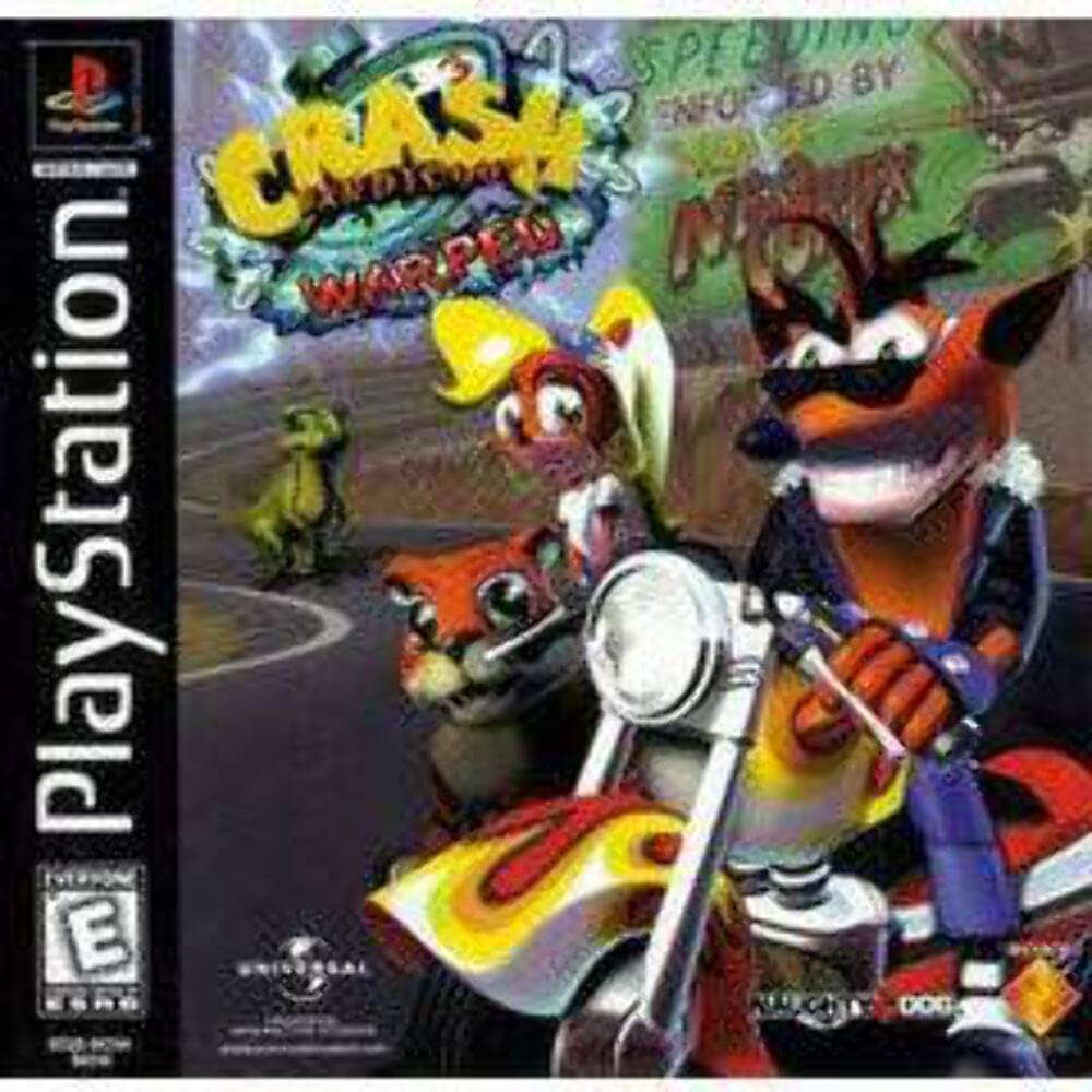 Crash Bandicoot 3 Warped Holo Lenticular PS1 PlayStation 1 - Very Good