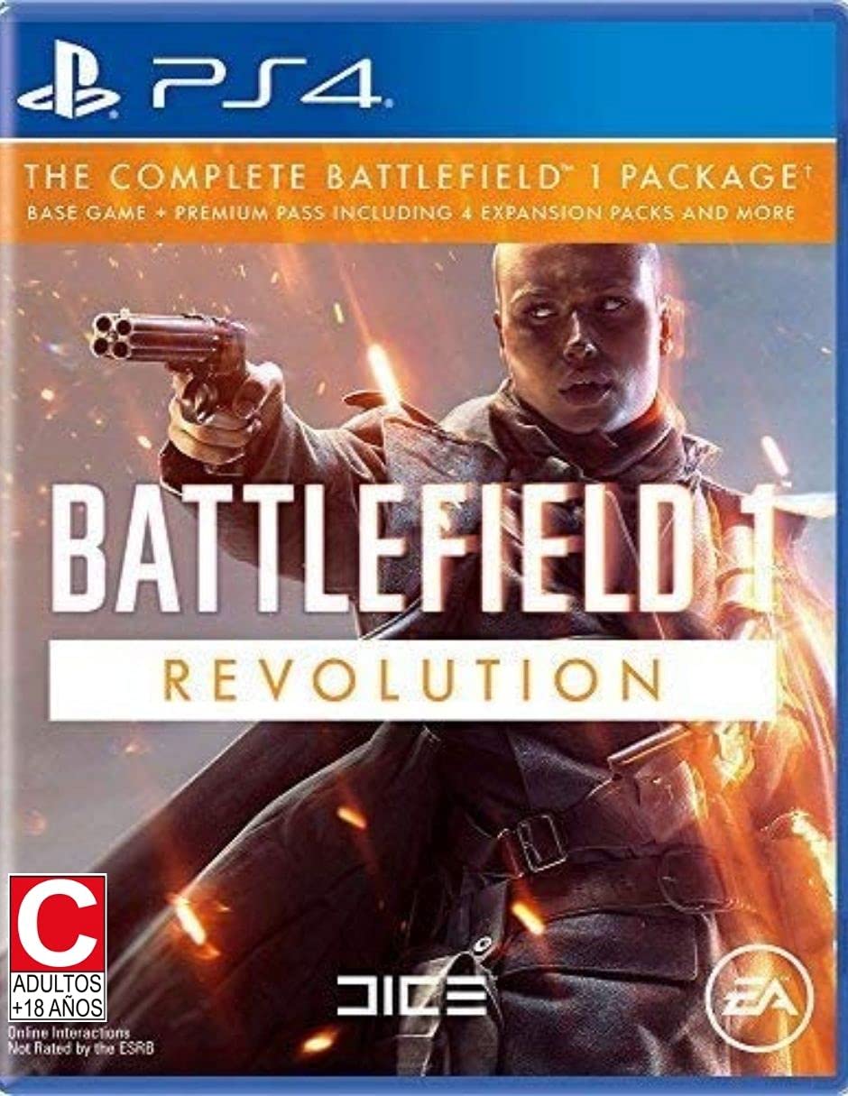 Battlefield 1 Revolution Edition PS4 PlayStation 4 AD Complete CIB - Very Good