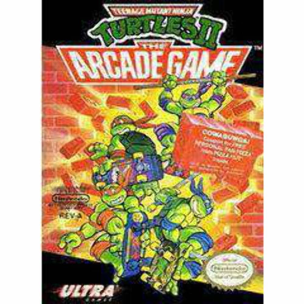 TMNT II The Arcade Game Nintendo NES Cartridge Only Authentic / Tested - Very Good