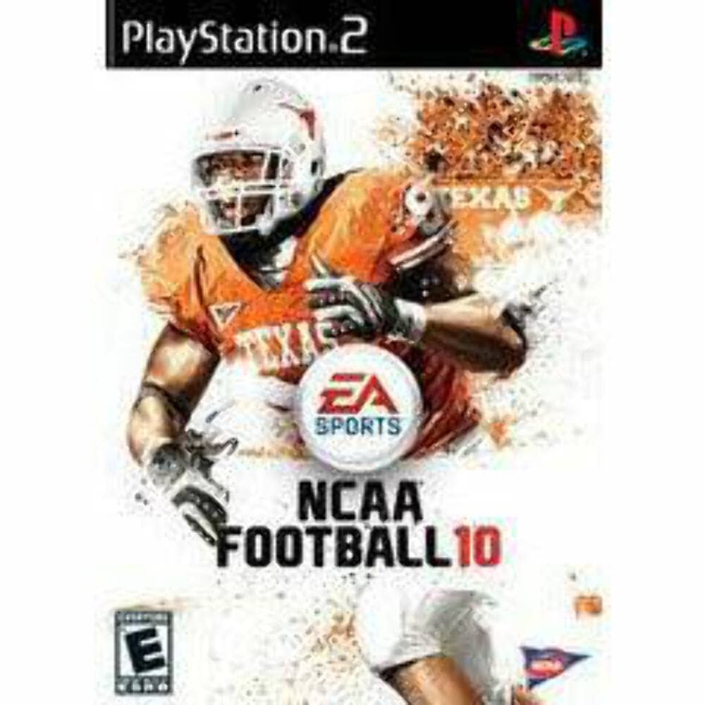NCAA Football 10 Rental Art PS2 PlayStation 2 Complete CIB - Very Good