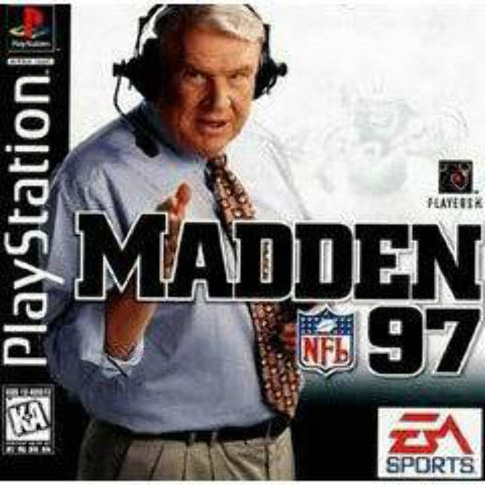 Madden NFL 97 PS1 PlayStation 1 + Poster - Like New
