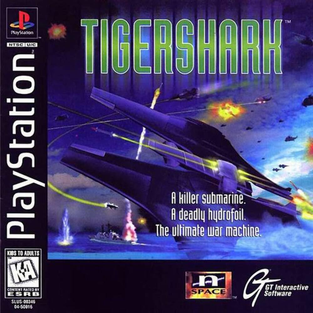 Tigershark PS1 PlayStation 1 + Reg Card Complete - Excellent