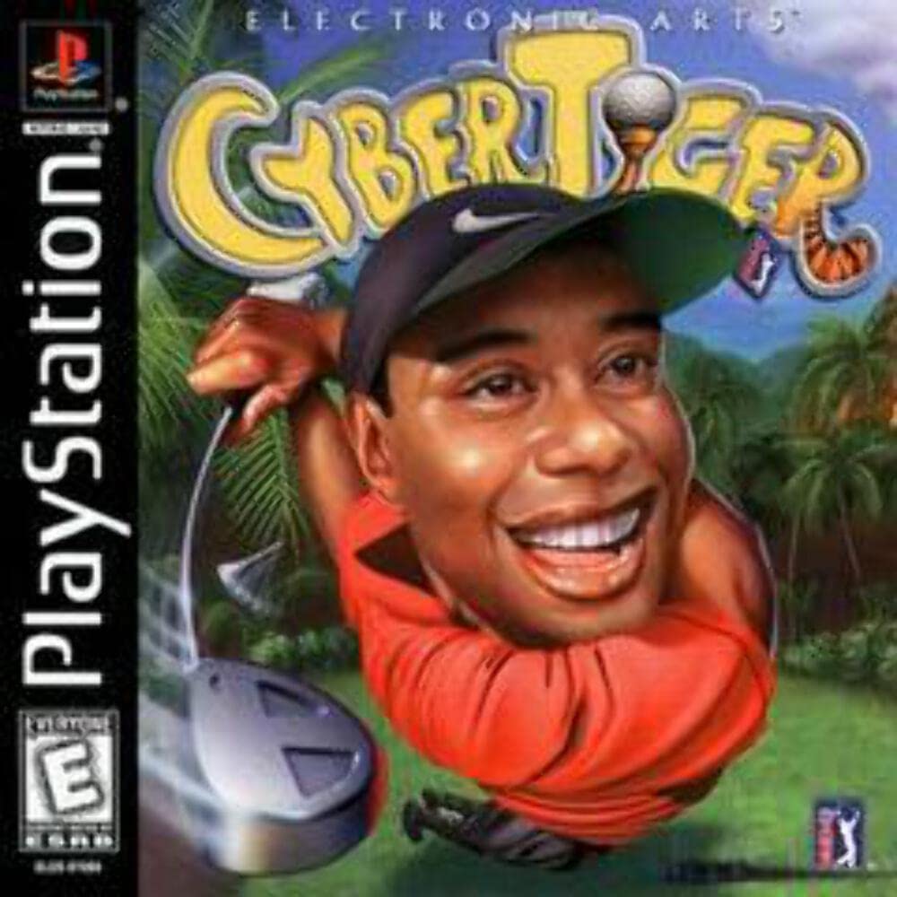 Cyber Tiger PS1 PlayStation 1 + Reg Card Complete - Excellent