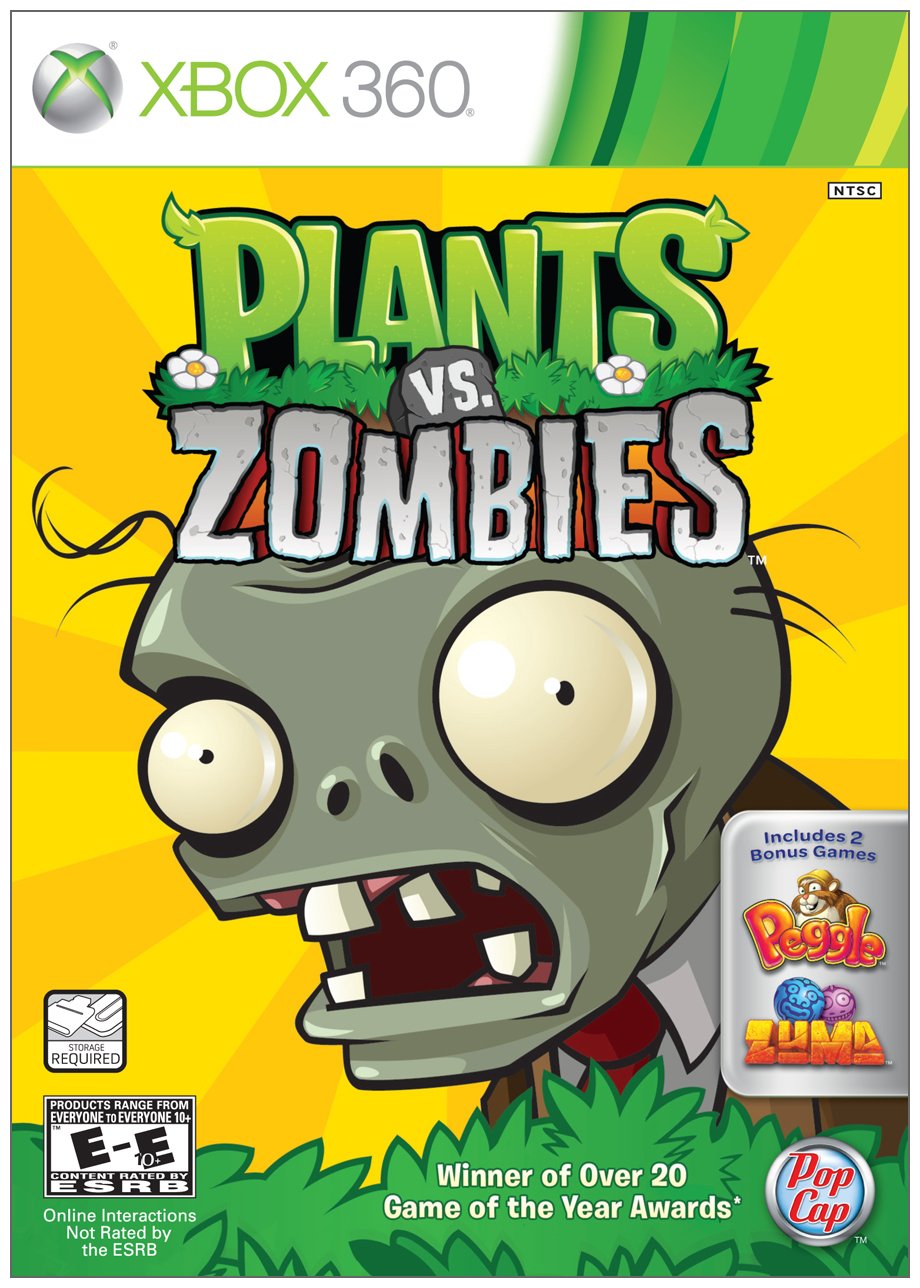 Plants Vs. Zombies Xbox 360 PH Complete - Excellent