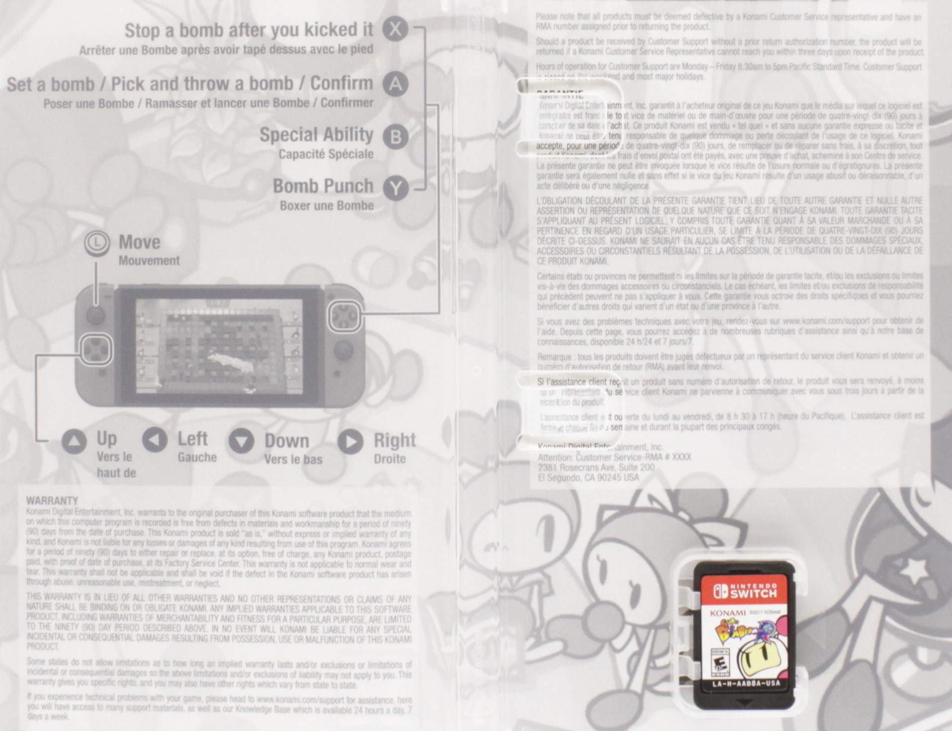 Super Bomberman R Nintendo Switch C/D - Very Good