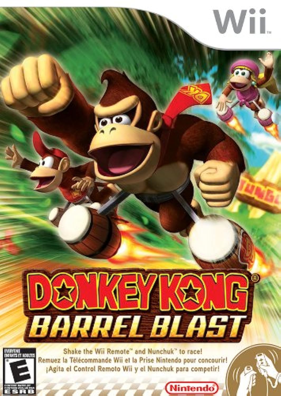 Donkey Kong Barrel Blast Nintendo Wii AD Complete CIB - Very Good