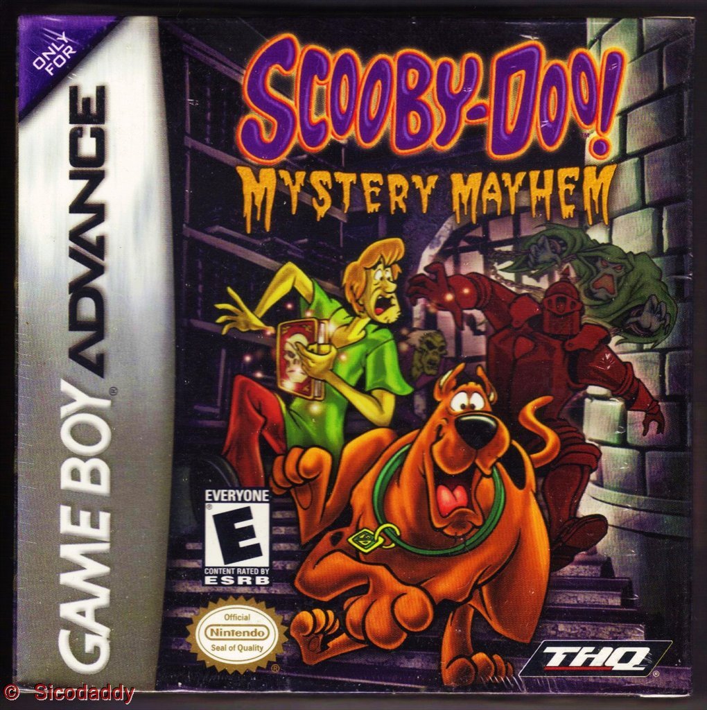 Scooby Doo Mystery Mayhem GBA Gameboy Advance + Poster - Like New