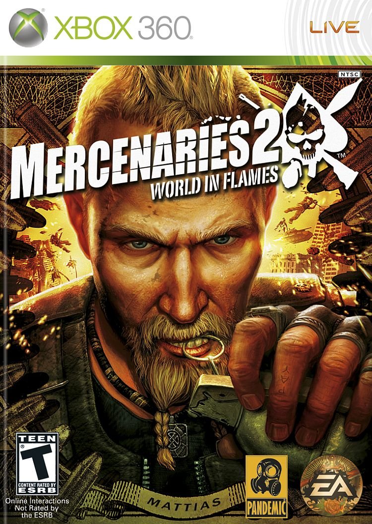 Mercenaries 2 World in Flames Xbox 360 Complete - Excellent