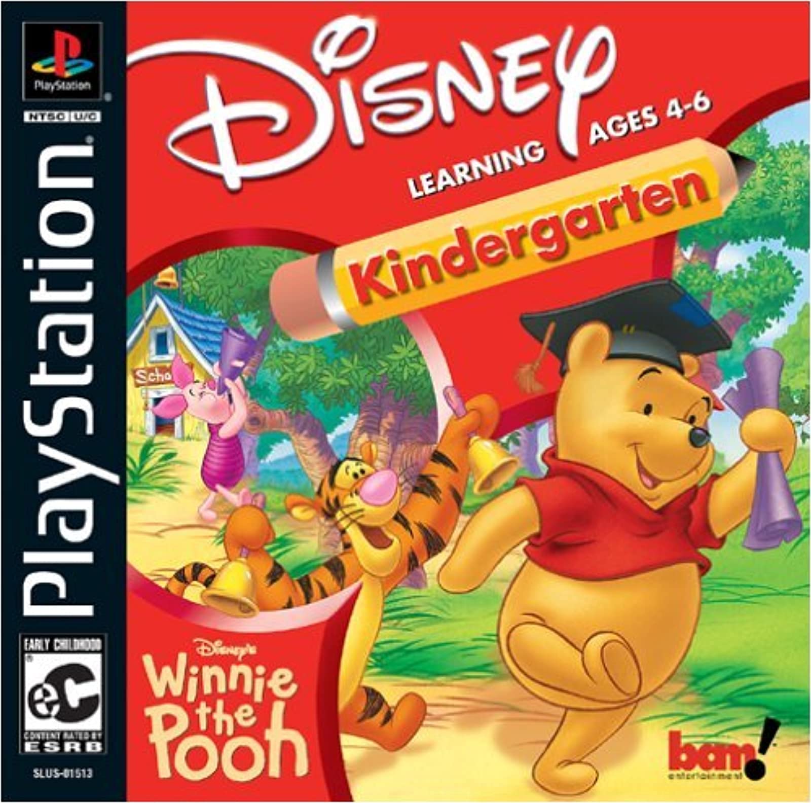 Winnie the Pooh Kindergarten PS1 PlayStation 1 - Like New