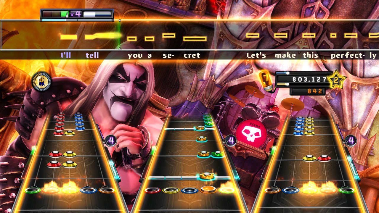 Guitar Hero Warriors of Rock Nintendo Wii Complete - Excellent