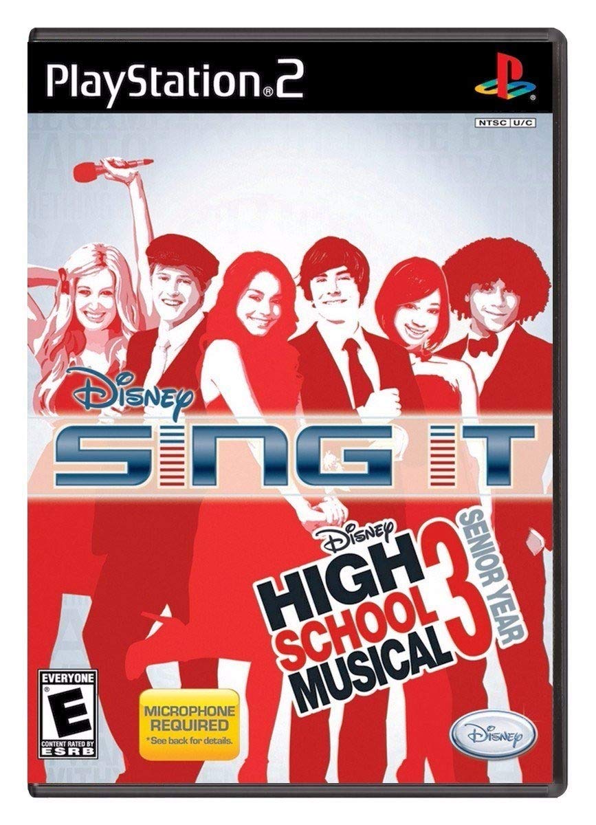 High School Musical 3 Senior Year Sing It PS2 + Reg / Movie Ticket - Excellent