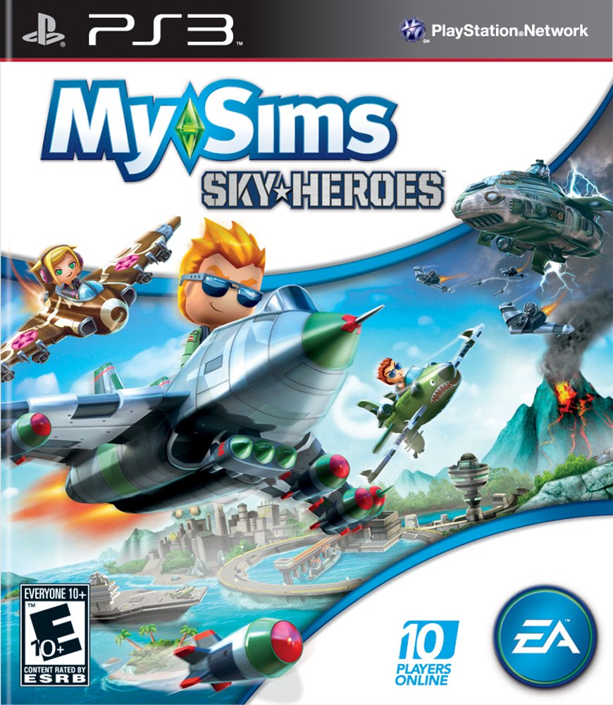MySims Sky Heroes PS3 PlayStation 3 AD Complete CIB - Very Good