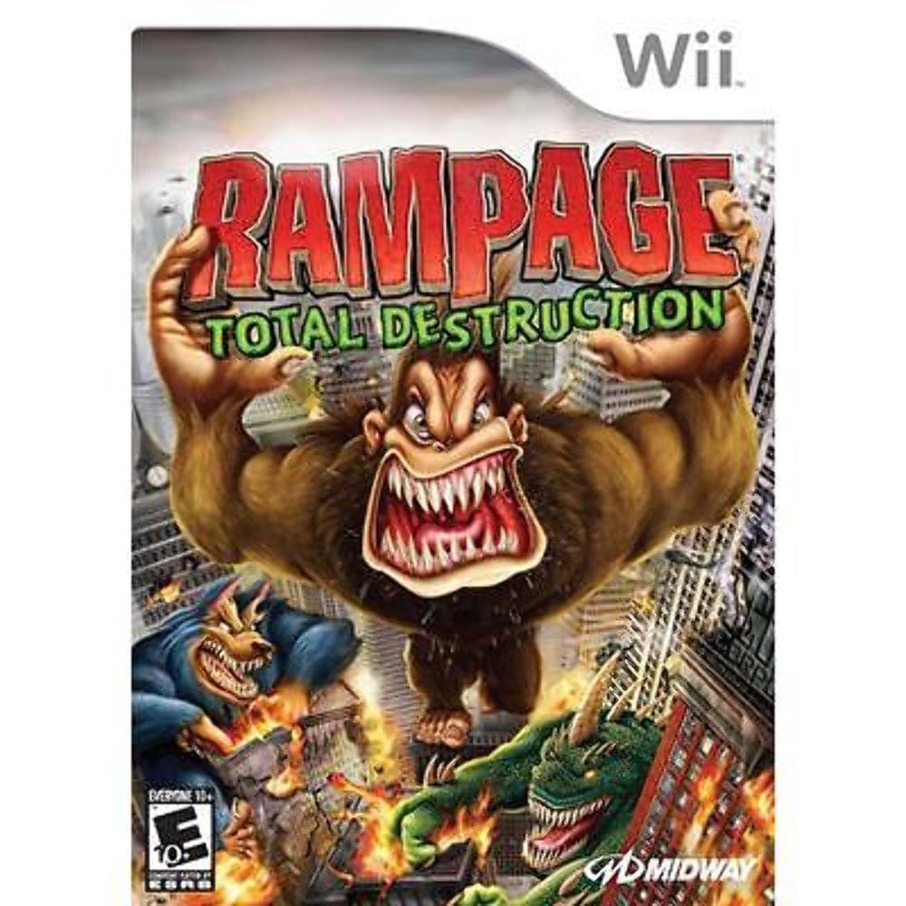 Rampage Total Destruction - Nintendo Wii AD Complete CIB - Very Good