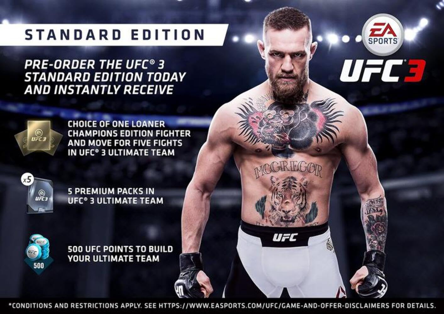 UFC 3 Xbox One AD Complete CIB - Very Good