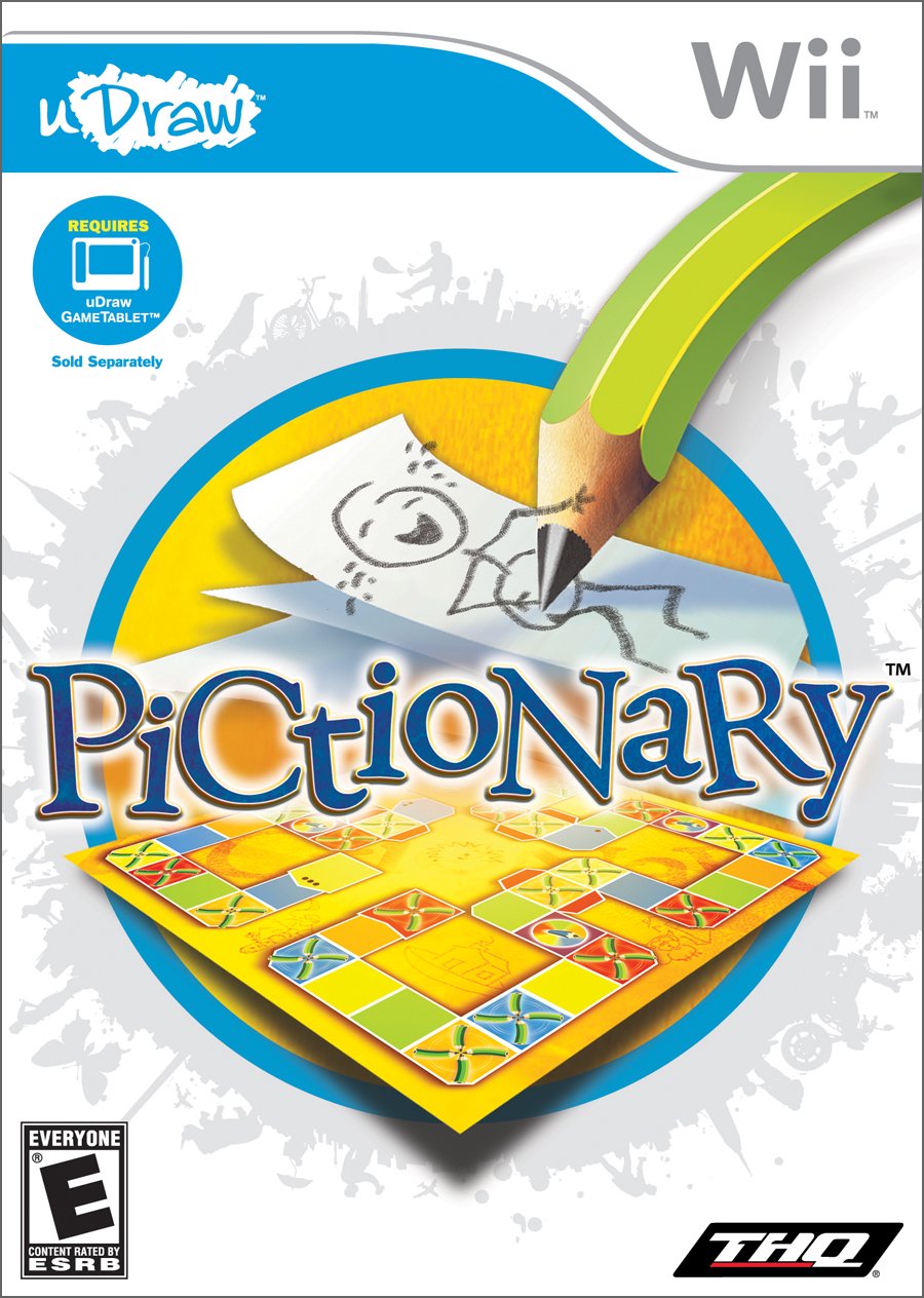 Pictionary Udraw Nintendo Wii DD Complete CIB - Very Good