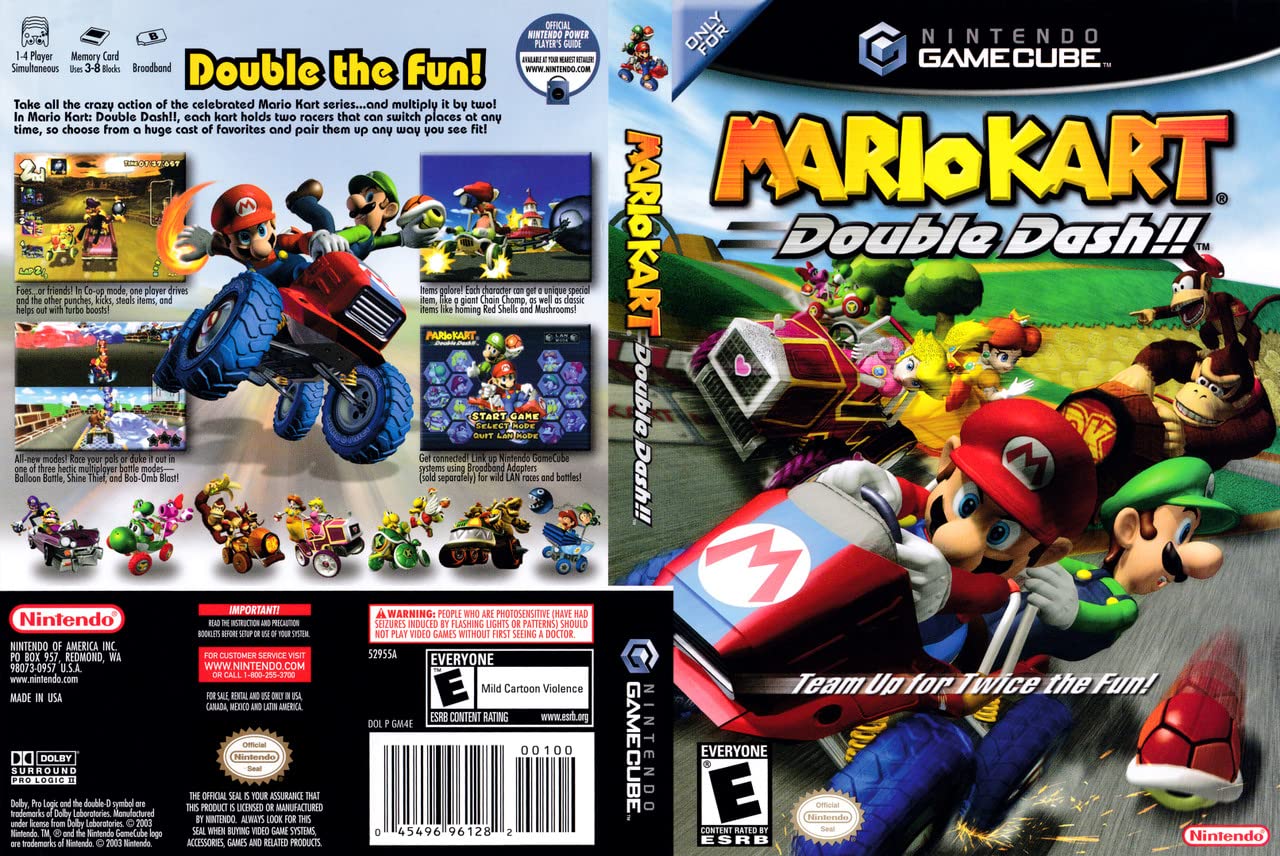 Mario Kart Double Dash Nintendo Gamecube + Bonus Disc - Very Good